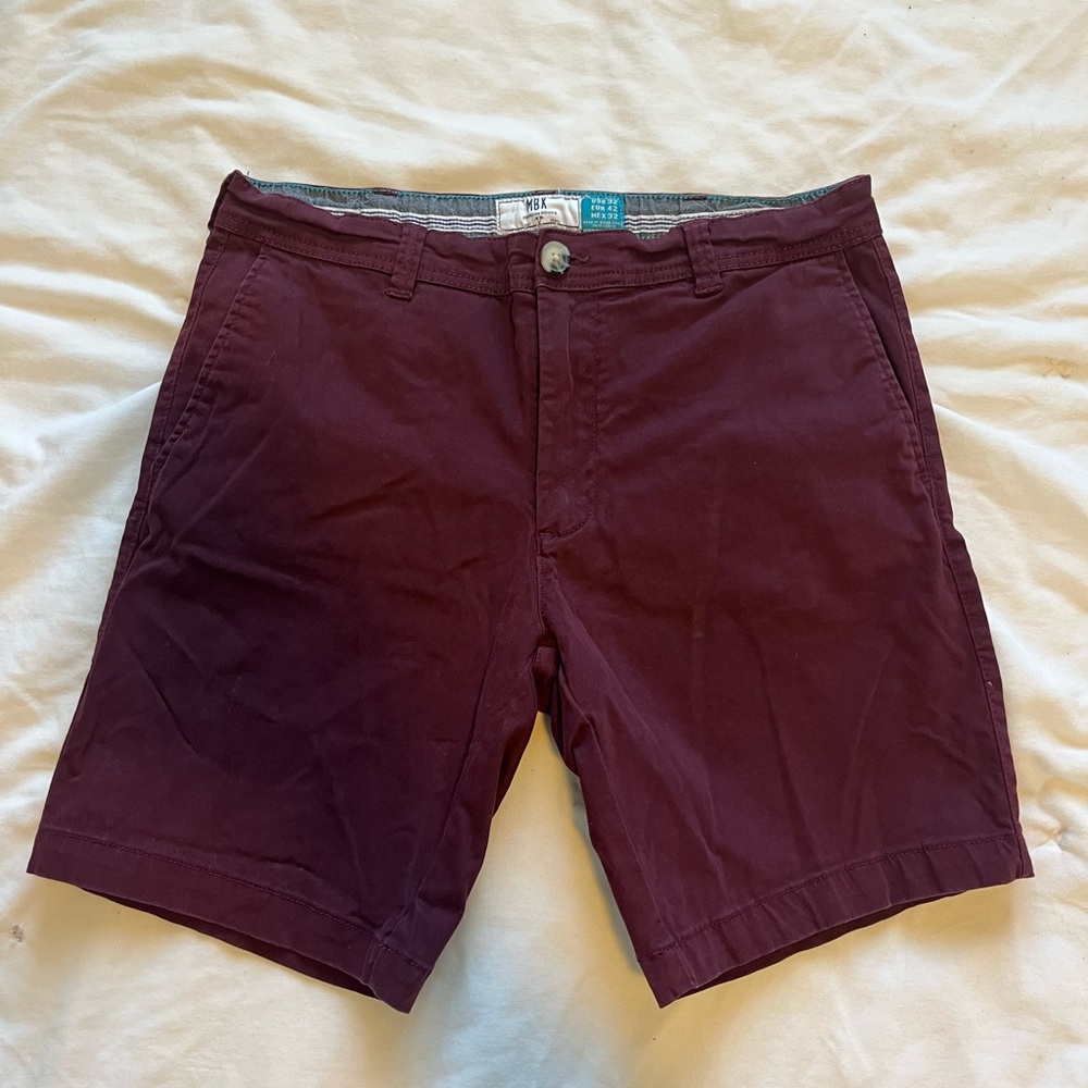 Men's Burgundy Shorts